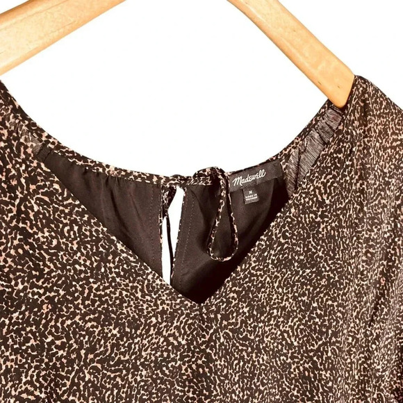 Madewell Crinkle Georgette V-Neck Babydoll Dress in Brushed Texture - Picture 7 of 16